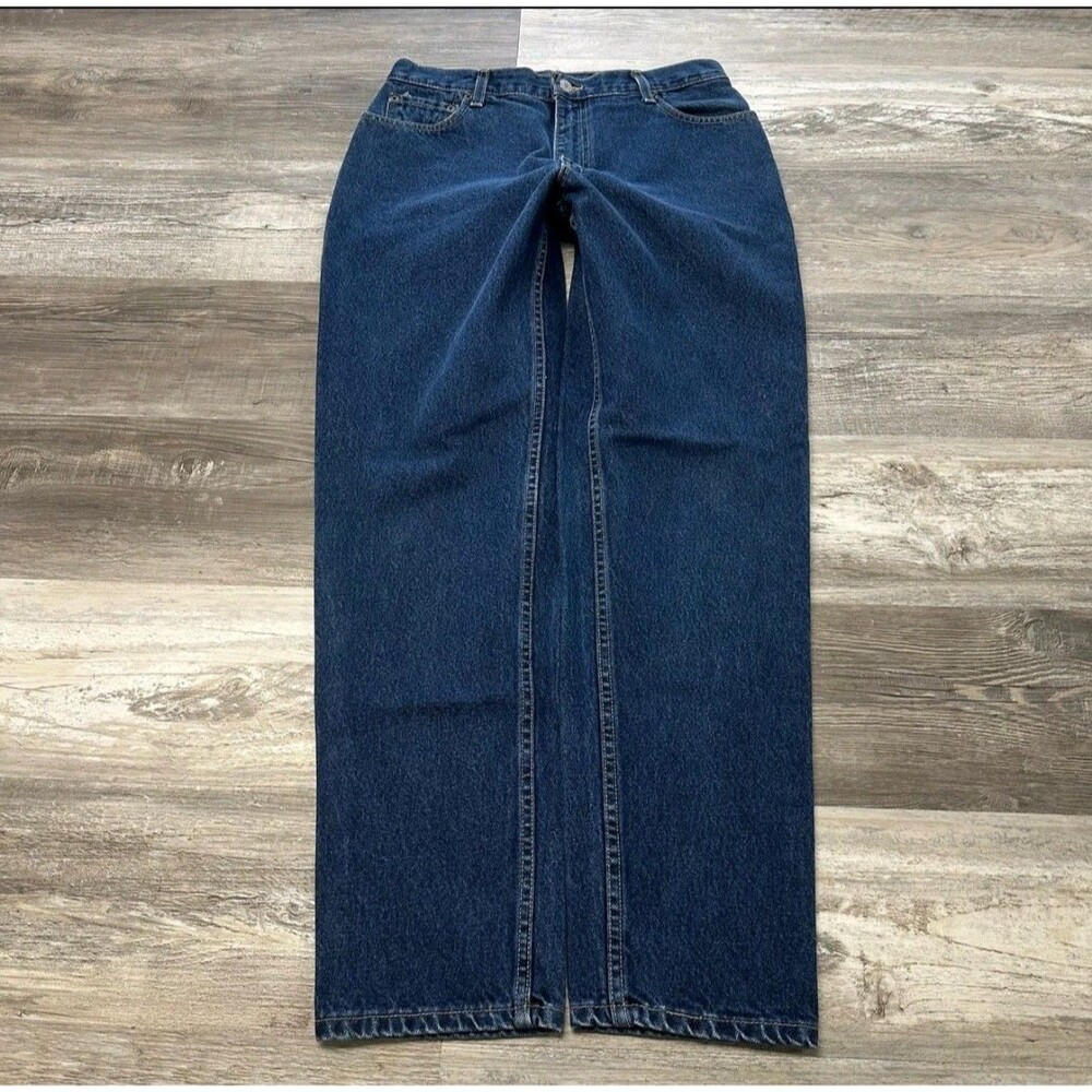 Vintage Levis 550 Red Tab Blue Womens 14 Slim Fit Straight Denim Jeans 31" Waist
